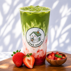 STRAWBERRY MATCHA LATTE